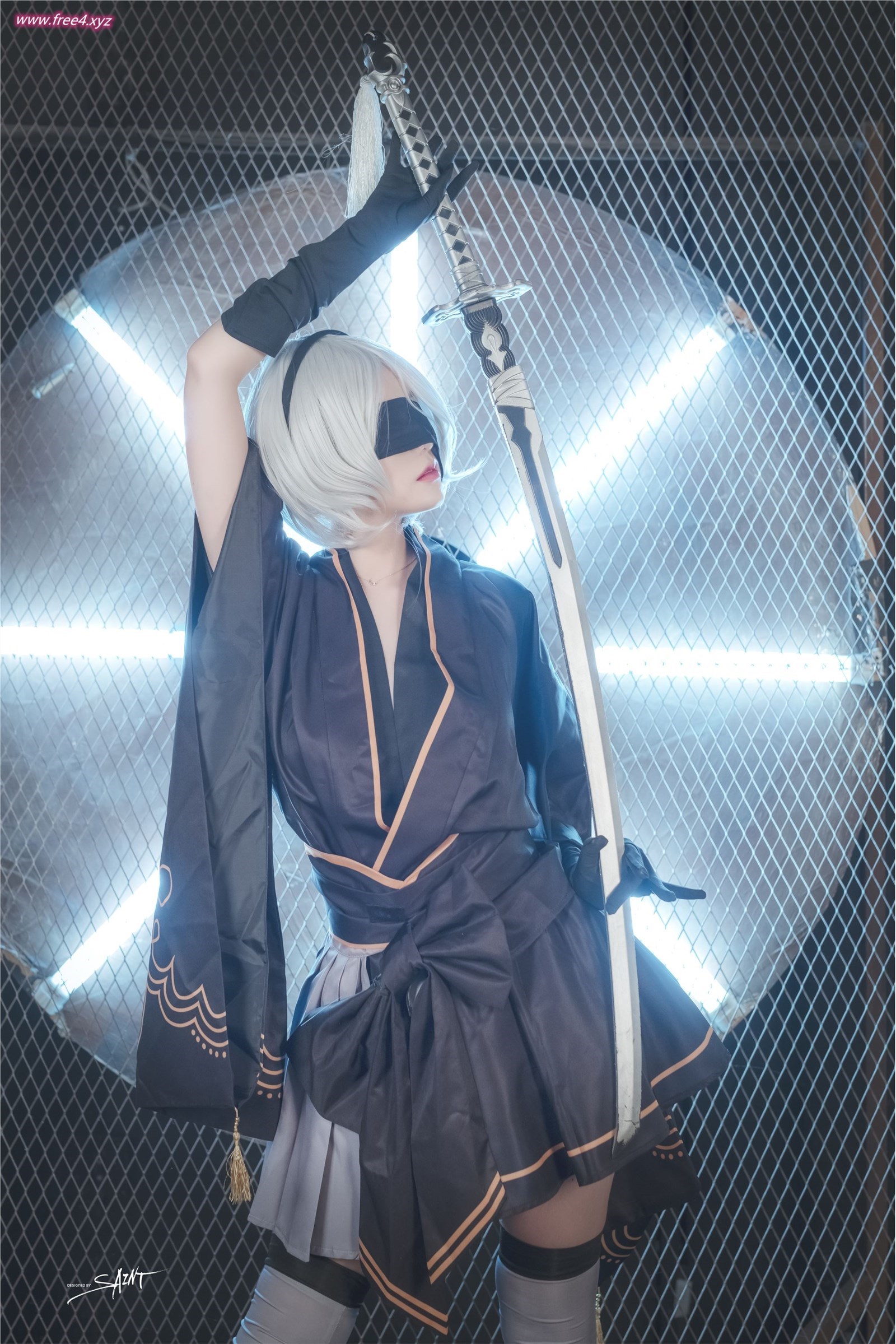 SAINT Photolife Yuna - Yuna Cos Vol.04 KDA Akali & Nier Automata 2B(34)